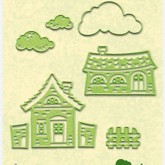 Lea'bilities cut & emboss dies: country house scene 8 pcs - Picture 2 of 3